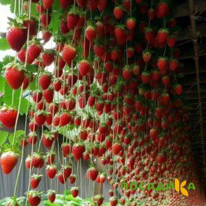 Клубника ампельная Анастасия купить по цене от 370р. в интернет-магазине «Посадика» с доставкой почтой в в Белогорске и по всей России – [изображение №1].